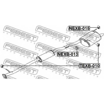 Подвеска глушителя <b>FEBEST NEXB-013</b>-1