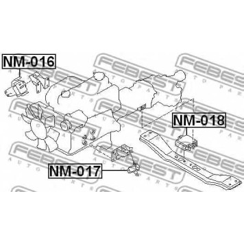 Подвеска двигателя FEBEST NM-016