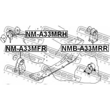Подвеска двигателя FEBEST NMB-A33MRR-1