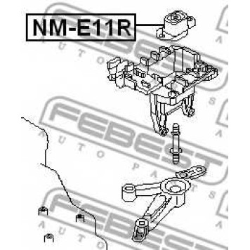 Подвеска двигателя FEBEST NM-E11R-1