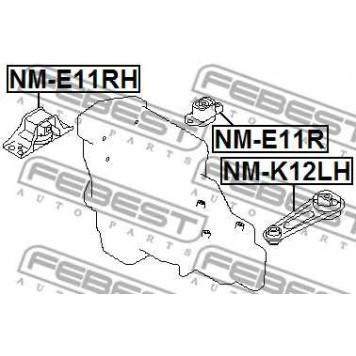 Подвеска двигателя FEBEST NM-E11RH