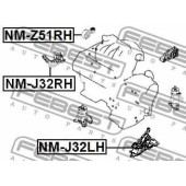 Подвеска двигателя FEBEST NM-J32RH