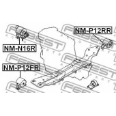 Подвеска двигателя FEBEST NM-P12FR