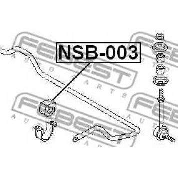 Опора стабилизатора FEBEST NSB-003