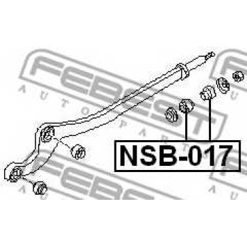 Подвеска рычага независимой подвески колеса FEBEST NSB-017