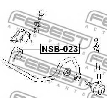 Опора стабилизатора FEBEST NSB-023-1