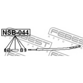 Подвеска рычага независимой подвески колеса FEBEST NSB-044