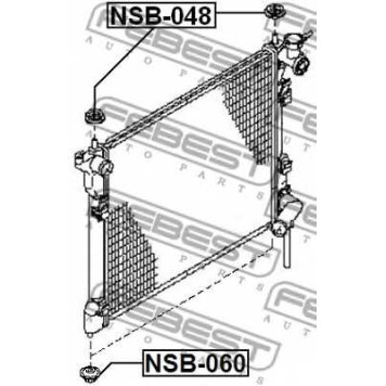 Подвеска радиатора FEBEST NSB-048