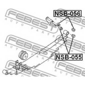 Втулка листовой рессоры FEBEST NSB-055