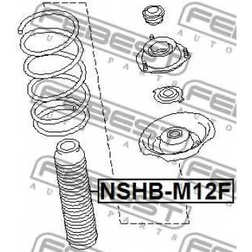 Пыльник амортизатора FEBEST NSHB-M12F-1