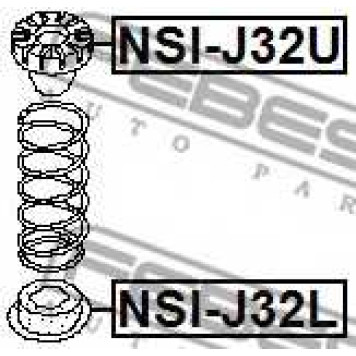 Тарелка пружины FEBEST NSI-J32L-1