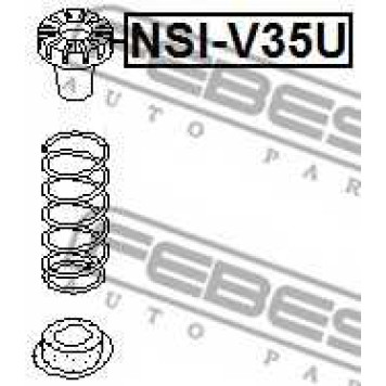 Тарелка пружины FEBEST NSI-V35U