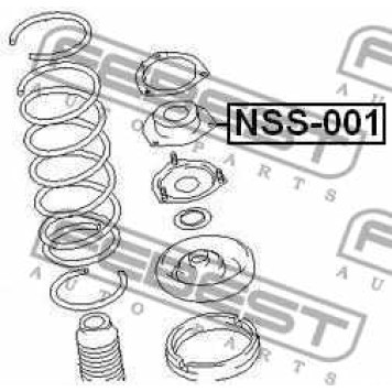 Подвеска амортизатора FEBEST NSS-001-2