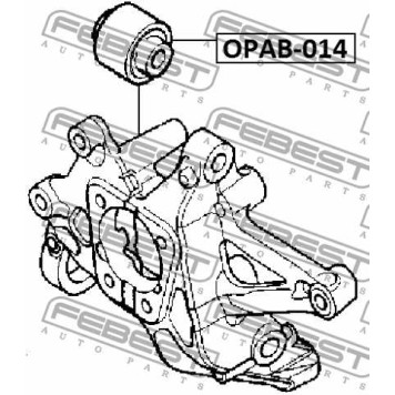 Сайлентблок задн цапфы OPEL SIGNUM 2003-2008 <b>FEBEST OPAB-014</b>-2