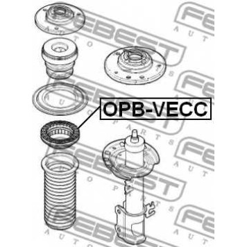 Подшипник опоры стойки амортизатора FEBEST OPB-VECC