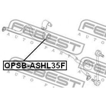 Опора стабилизатора FEBEST OPSB-ASHL35F