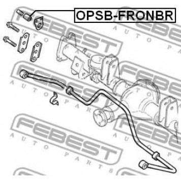 Опора стабилизатора FEBEST OPSB-FRONBR