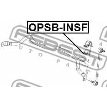 Опора стабилизатора FEBEST OPSB-INSF-1