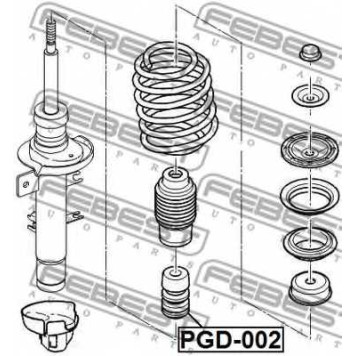 Амортизатор передний <b>FEBEST PGD-002</b>