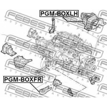 Подвеска двигателя FEBEST PGM-BOXLH