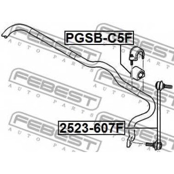 Опора стабилизатора FEBEST PGSB-C5F