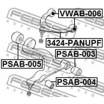 Подвеска рычага независимой подвески колеса FEBEST PSAB-004-1