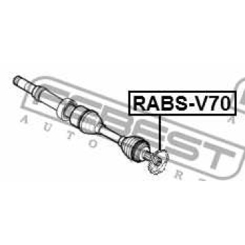 Кольцо ABS подходит для VOLVO XC90 2003-2014 <b>FEBEST RABS-V70</b>-1