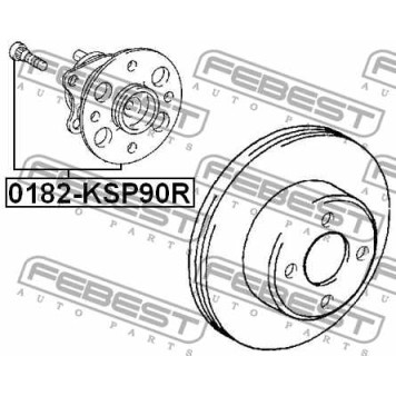 Зубчатый диск импульсного датчика, противобл. устр. FEBEST RABS-V97A50