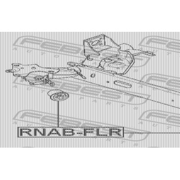 Втулка балки моста FEBEST RNAB-FLR-2