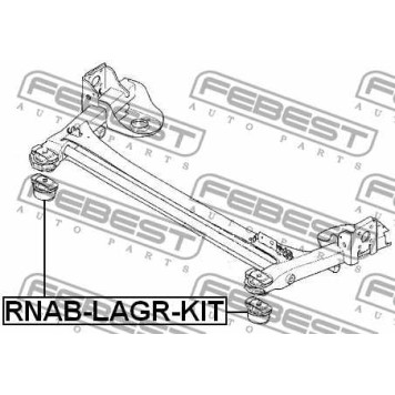 Втулка балки моста FEBEST RNAB-LAGR-KIT-2