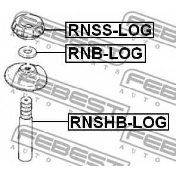 Подшипник опоры стойки амортизатора FEBEST RNB-LOG