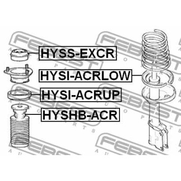 Опора стабилизатора FEBEST RNSB-LOGR-1