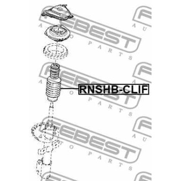 Пыльник амортизатора FEBEST RNSHB-CLIF-3