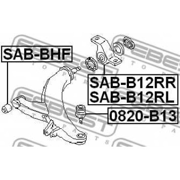Подвеска рычага независимой подвески колеса FEBEST SAB-B12RL