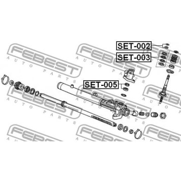 Ремкомплект рулевой рейки HONDA ACCORD CF3/CF4/CF5/CL1/CL3 1998-2002 <b>FEBEST SET-005</b>-1