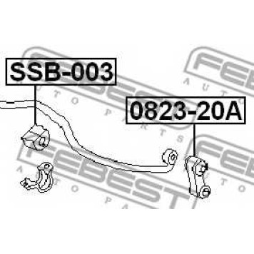 Опора стабилизатора FEBEST SSB-003-1