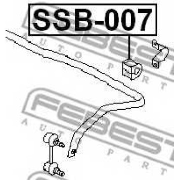 Опора стабилизатора FEBEST SSB-007