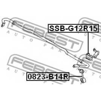 Опора стабилизатора FEBEST SSB-G12R15