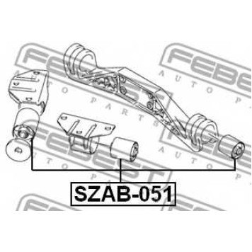 Опора, дифференциал FEBEST SZAB-051