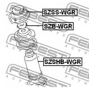 Подшипник опоры стойки амортизатора FEBEST SZB-WGR-1