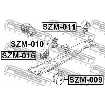 Подвеска двигателя FEBEST SZM-016