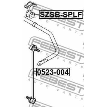 Втулка стабилизатора передняя SUZUKI SWIFT RS413/RS415/RS416 2003-2010 <b>FEBEST SZSB-SPLF</b>-2