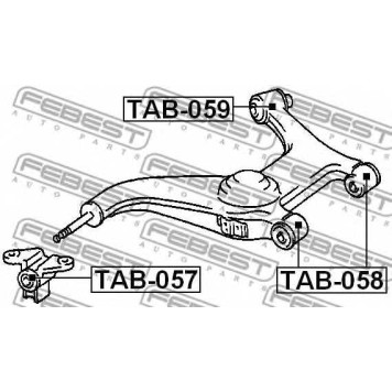 Подвеска рычага независимой подвески колеса FEBEST TAB-057