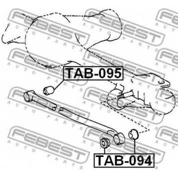 Подвеска рычага независимой подвески колеса FEBEST TAB-094