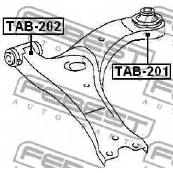 Подвеска рычага независимой подвески колеса FEBEST TAB-201-1