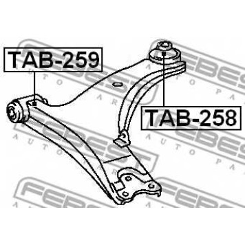 Подвеска рычага независимой подвески колеса FEBEST TAB-258