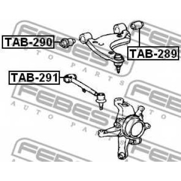 Подвеска рычага независимой подвески колеса FEBEST TAB-290