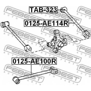 Подвеска рычага независимой подвески колеса FEBEST TAB-323