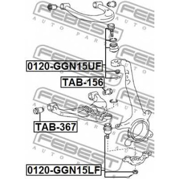 Подвеска рычага независимой подвески колеса FEBEST TAB-367