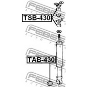 Втулка, амортизатор FEBEST TAB-430